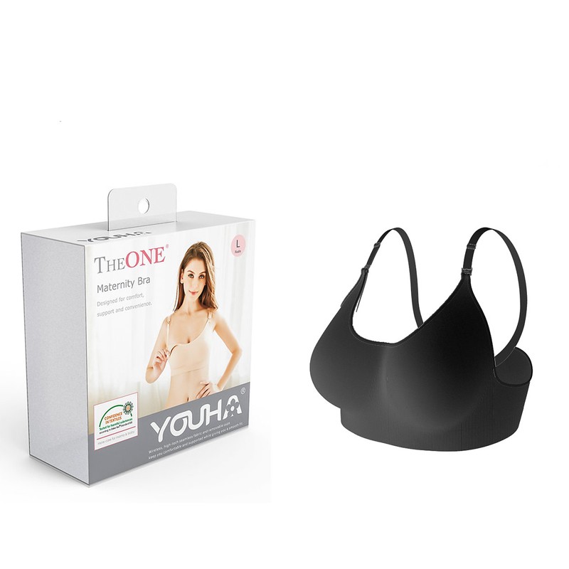 YOUHA Wholesale Comfort Cotton Nursing Bra for Breastfeeding Breathable Maternity Two Color
