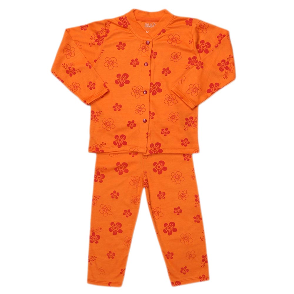 Girls Sleeping Suit - Orange