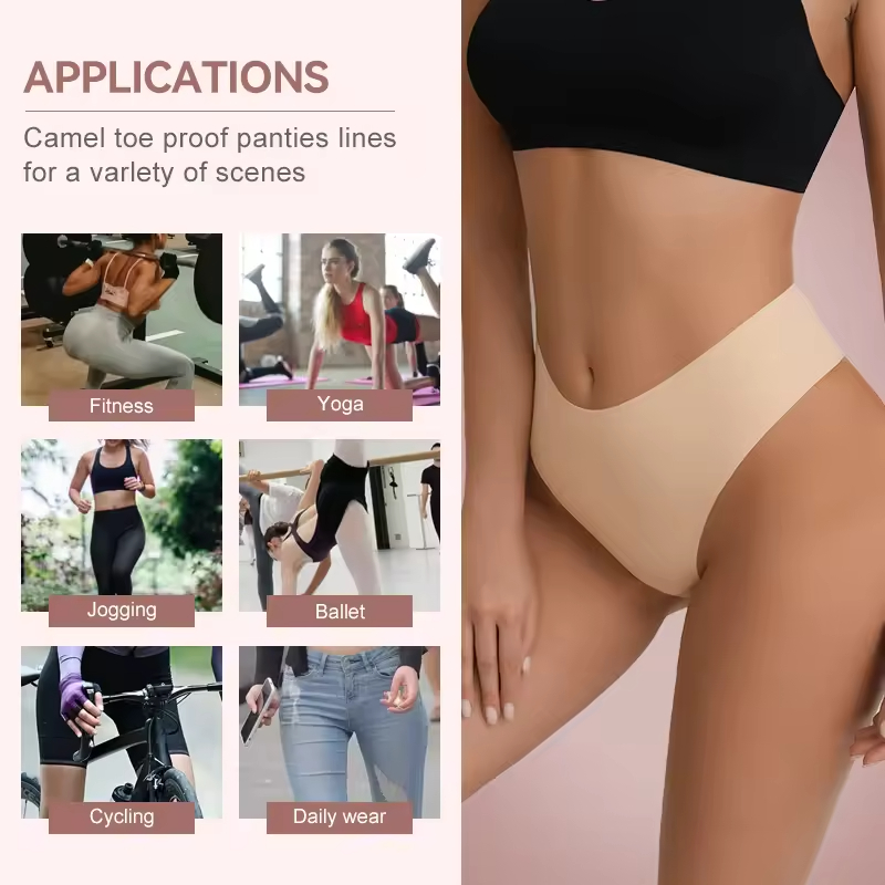 Hot Sale Narrow Gussets Front Seams Camel Toe Prevention Panty Women CamelToe Proof Front Wedgies Panties Suitable For Fitness