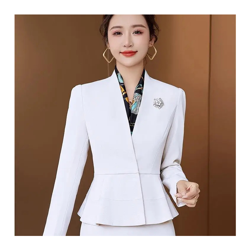 2024 New Style Modern Design Business Wear Ladies Suits Office Wear Slim Fit Business Formal Suit Blazer for Women