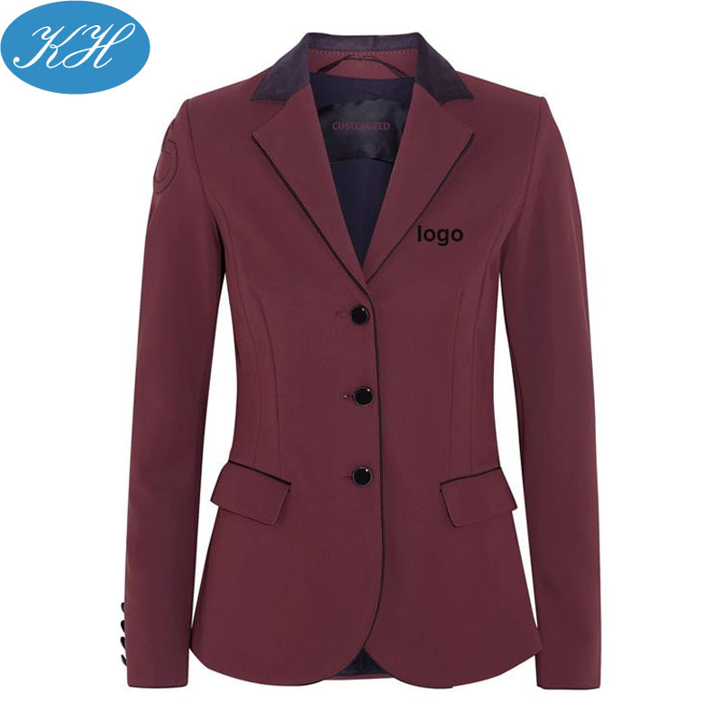 Custom High Quality Women Business Suits Jacket With Pocket Lady Suit Jackets
