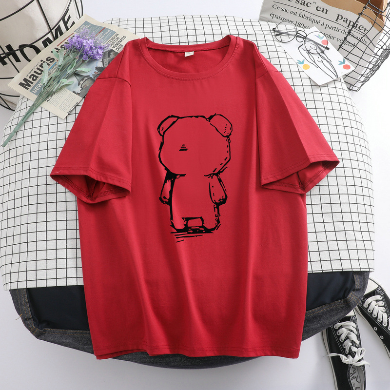T Shirt Short Sleeve Cotton T-shirt Print 2020 New Loose Unisex OEM Service Women Shorts Plus Size Women's Clothing Adults BST