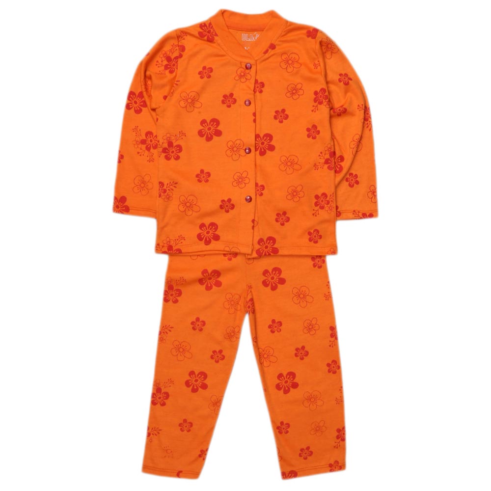 Girls Sleeping Suit - Orange