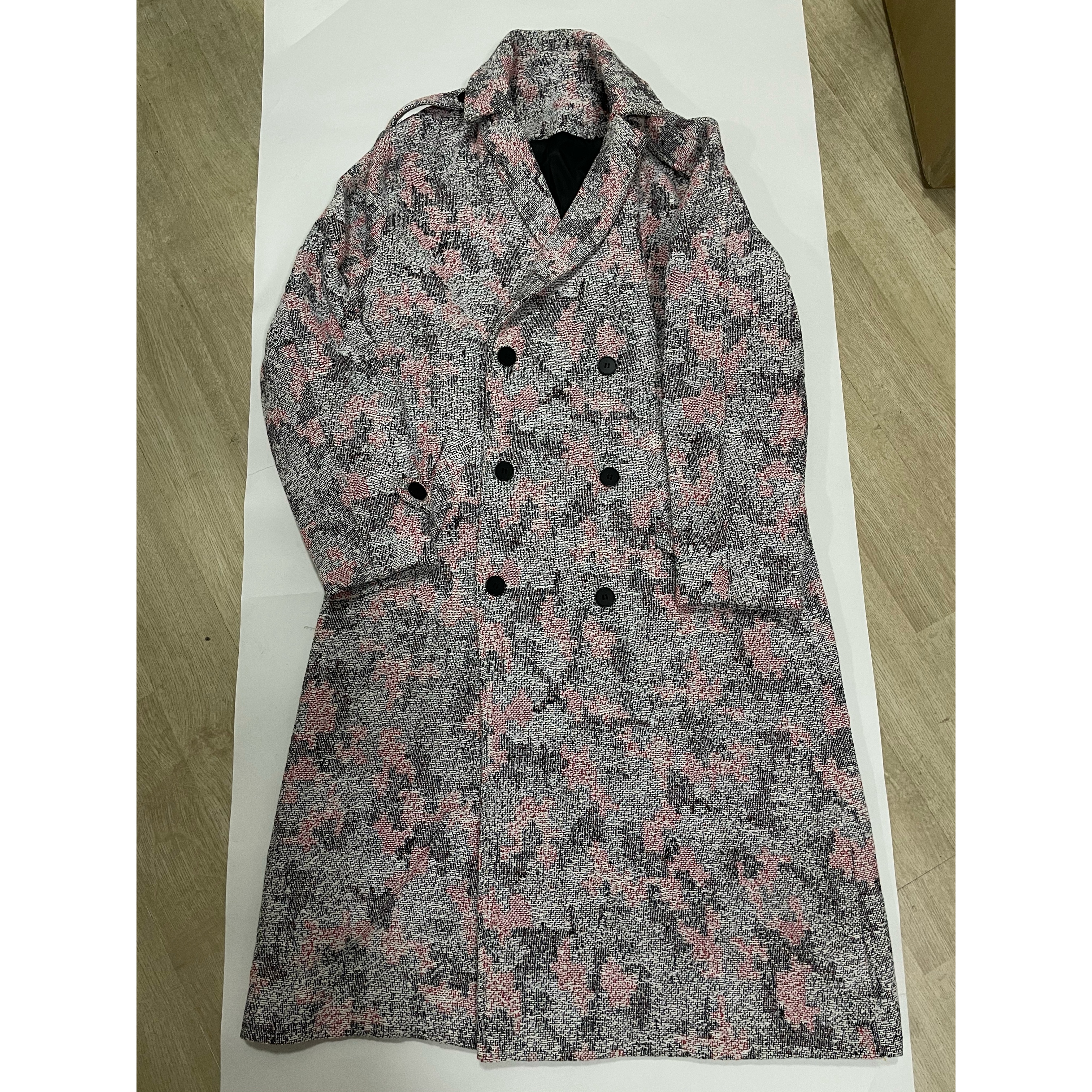Women's Unique Design Coats Custom Vintage Tapestry Trench Coat