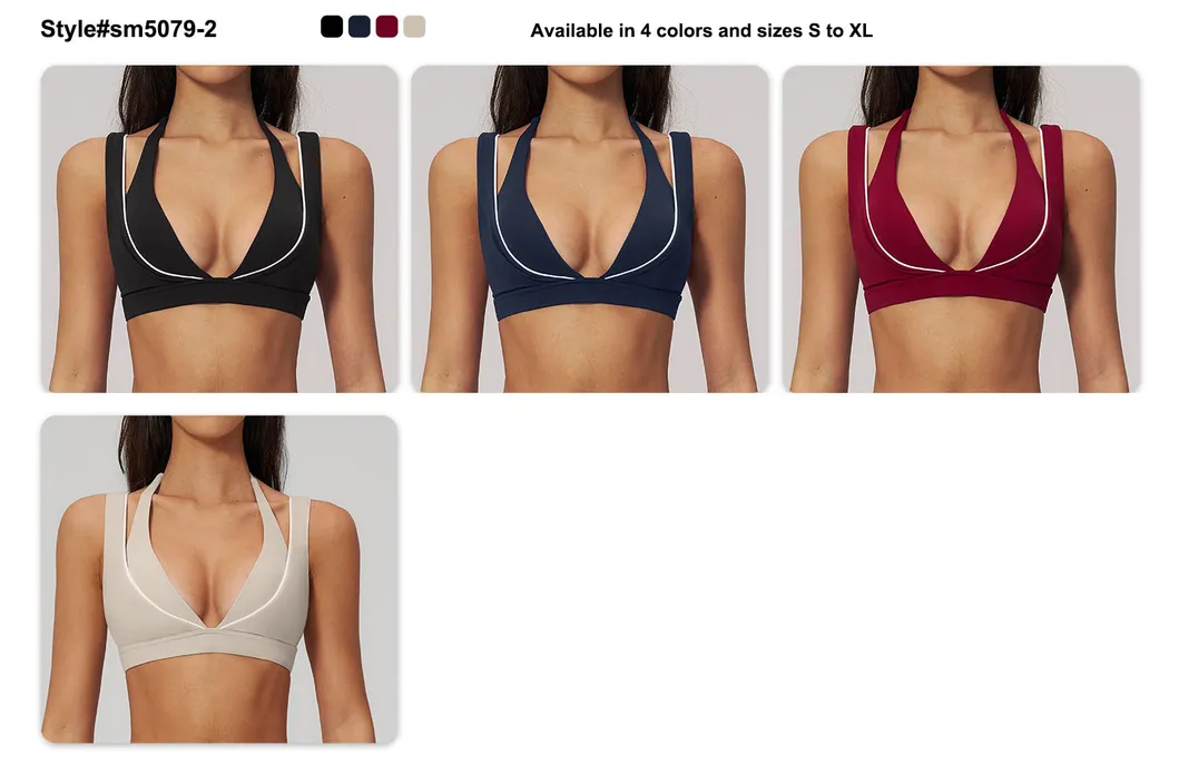 Womens Casual Fashionable Active 2 Piece Fitness Clothing with Deep V Neck Layered Sports Yoga Bra High Waist Gym Running Mini Shorts