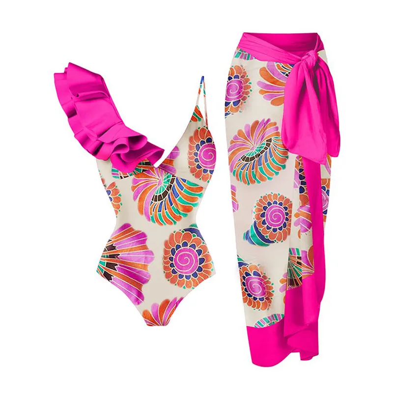 2023 Custom Made European Plus Size Beach Resort Wear for Older Women