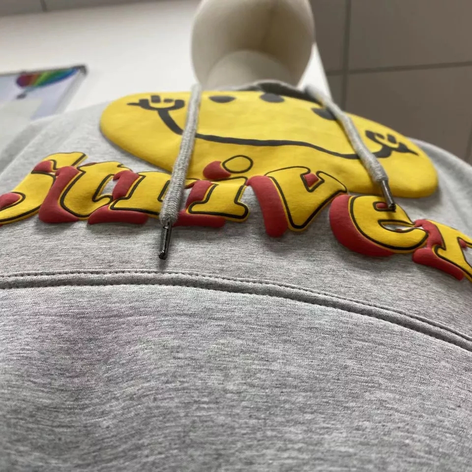 High Quality 3d Puff Print Pullover Women's Hoodies Sweatshirt Custom Foam Printing Logo Cotton Women Heavyweight Hoodies