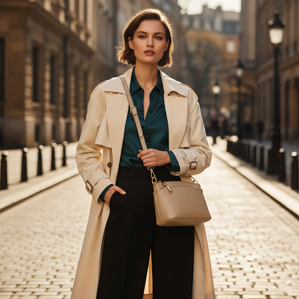 Women's Eco-Friendly Genuine Leather Luxury Crossbody Bag Single Shoulder Chains Waterproof Fashion Mom Style Winter Autumn