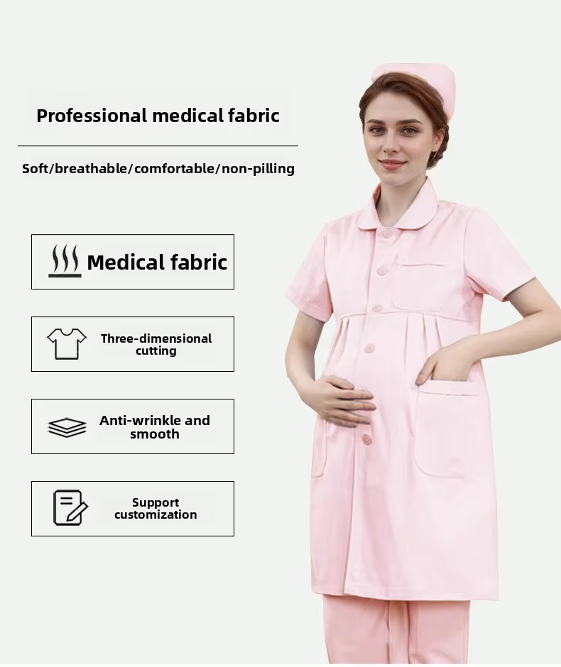 Thickened Adjustable Waistband Lightweight Breathable Medical Apparel Nurses Maternity Hospital Wear Pregnancy Nursing Trousers