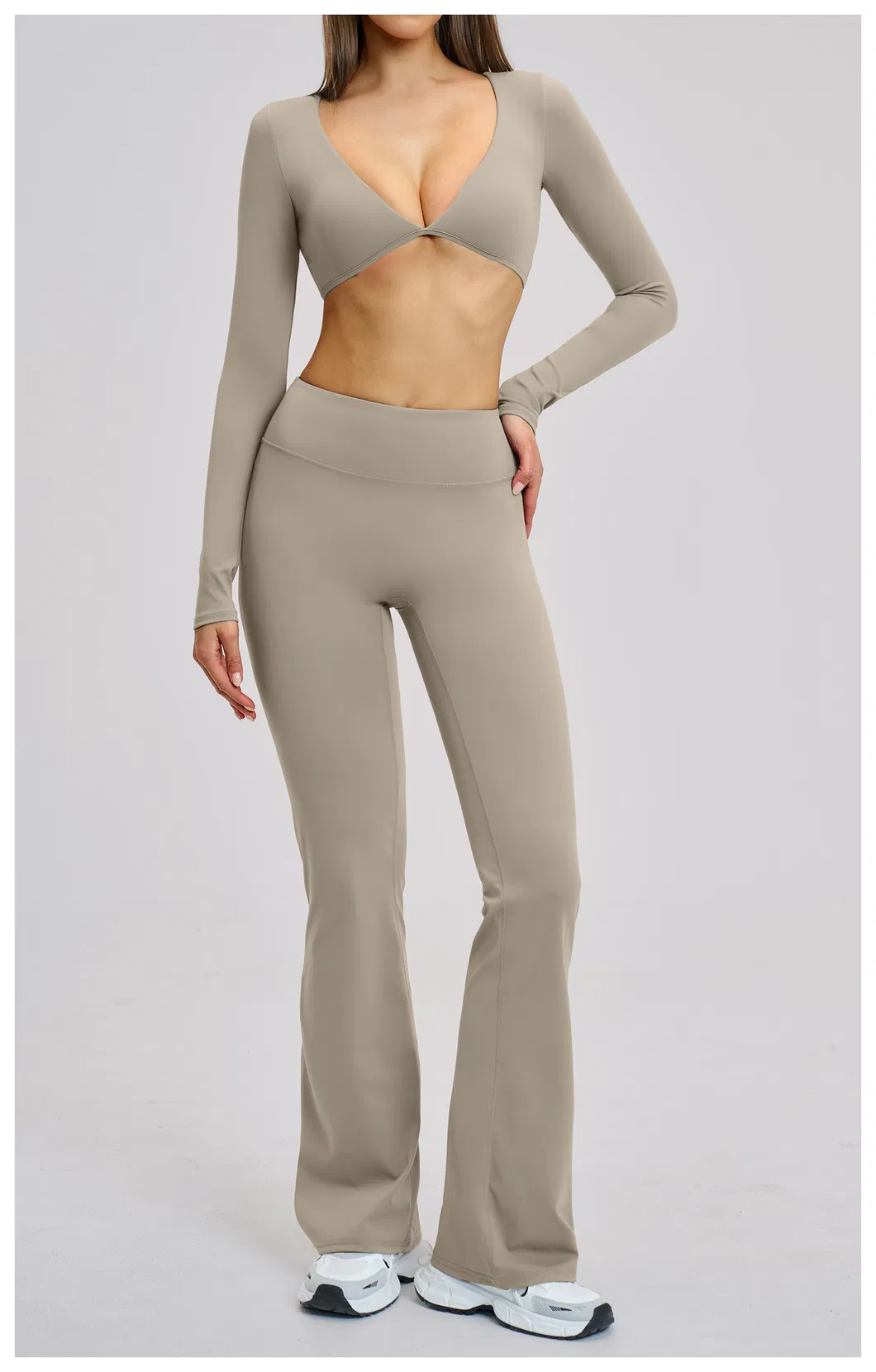 Women's Clothing Slim Fit Long Sleeve Tee Casual Clothes Gym Yoga Tops