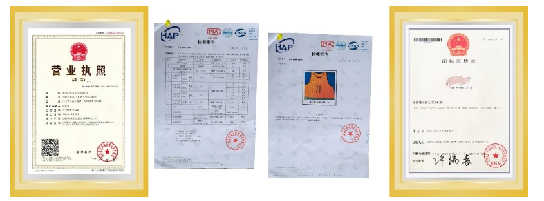 Factory Certifications Documents