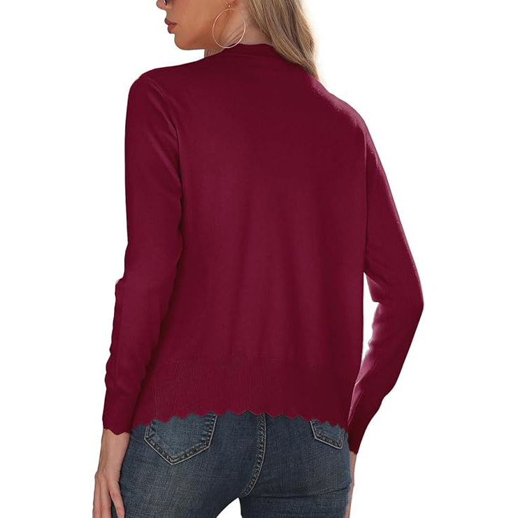 Wholesale Custom OEM &amp; ODM Women's Sweaters Long Sleeve Knitwear Ladies Shirt Spring Summer Knitted Cardigan Sweater for Women