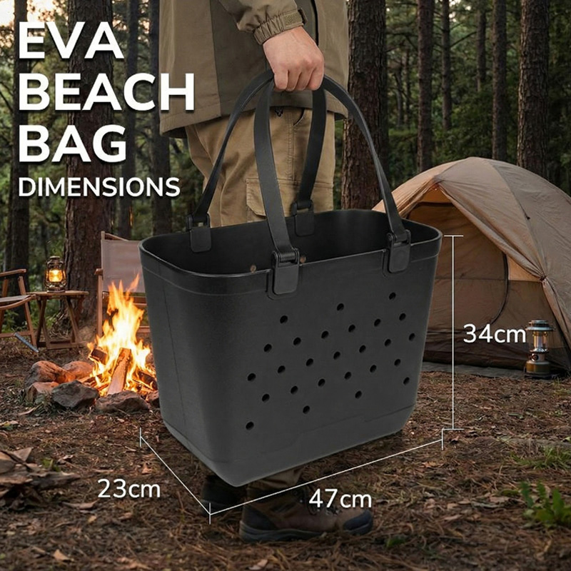 Custom Logo Women's Candy Color EVA Dot Designer Reusable Waterproof Soft Large Capacity Eco-Friendly Beach Tote Silicone