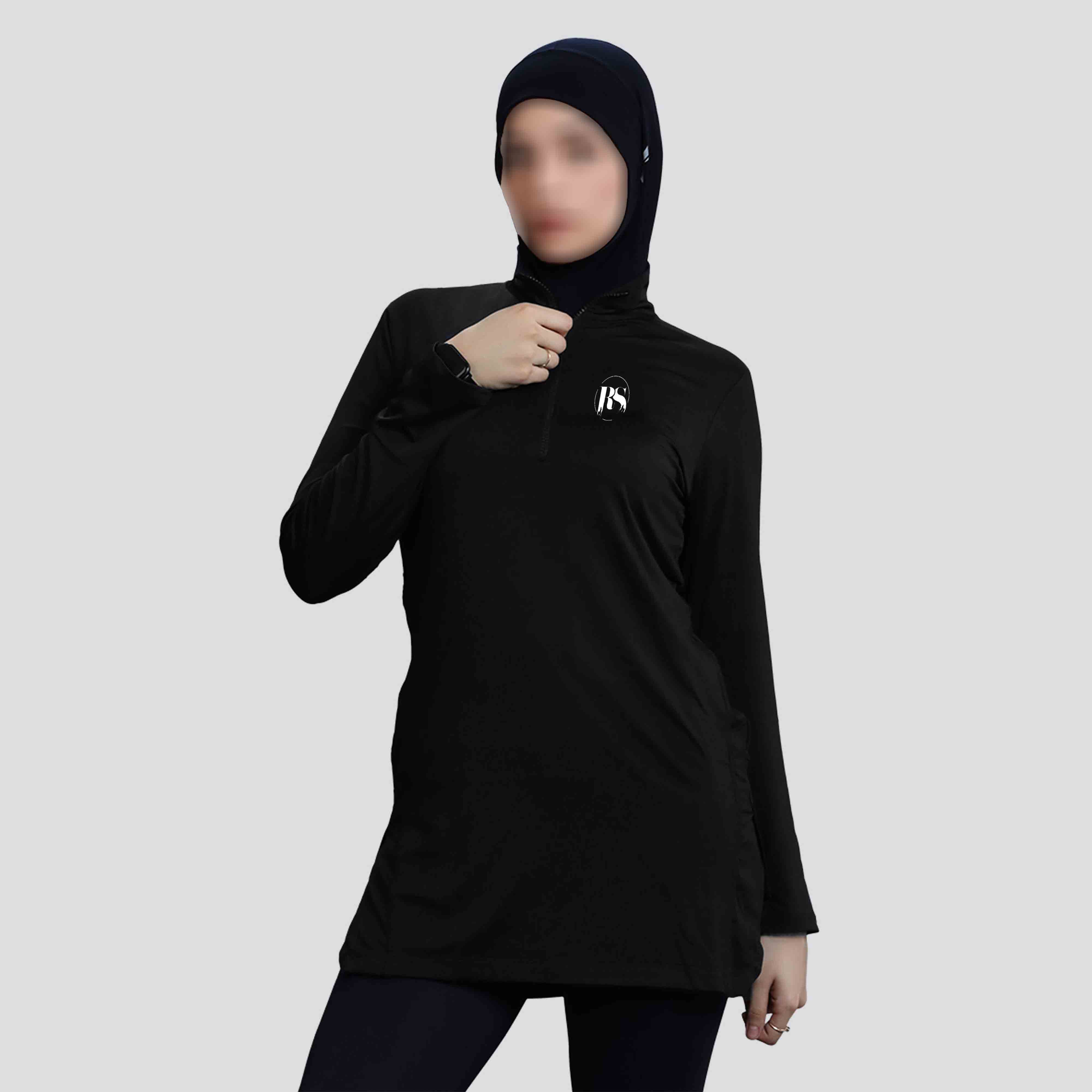 OEM 2026 Latest Design Islamic Muslim Women's Maternity Long Spandex/Polyester Swimwear Hijab Cover Sets Plus Size Beachwear