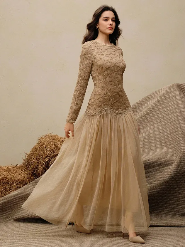 Ladies Resort Wear Dress, Paisley Print Halter Neck Cowl Neck Backless Satin Gown