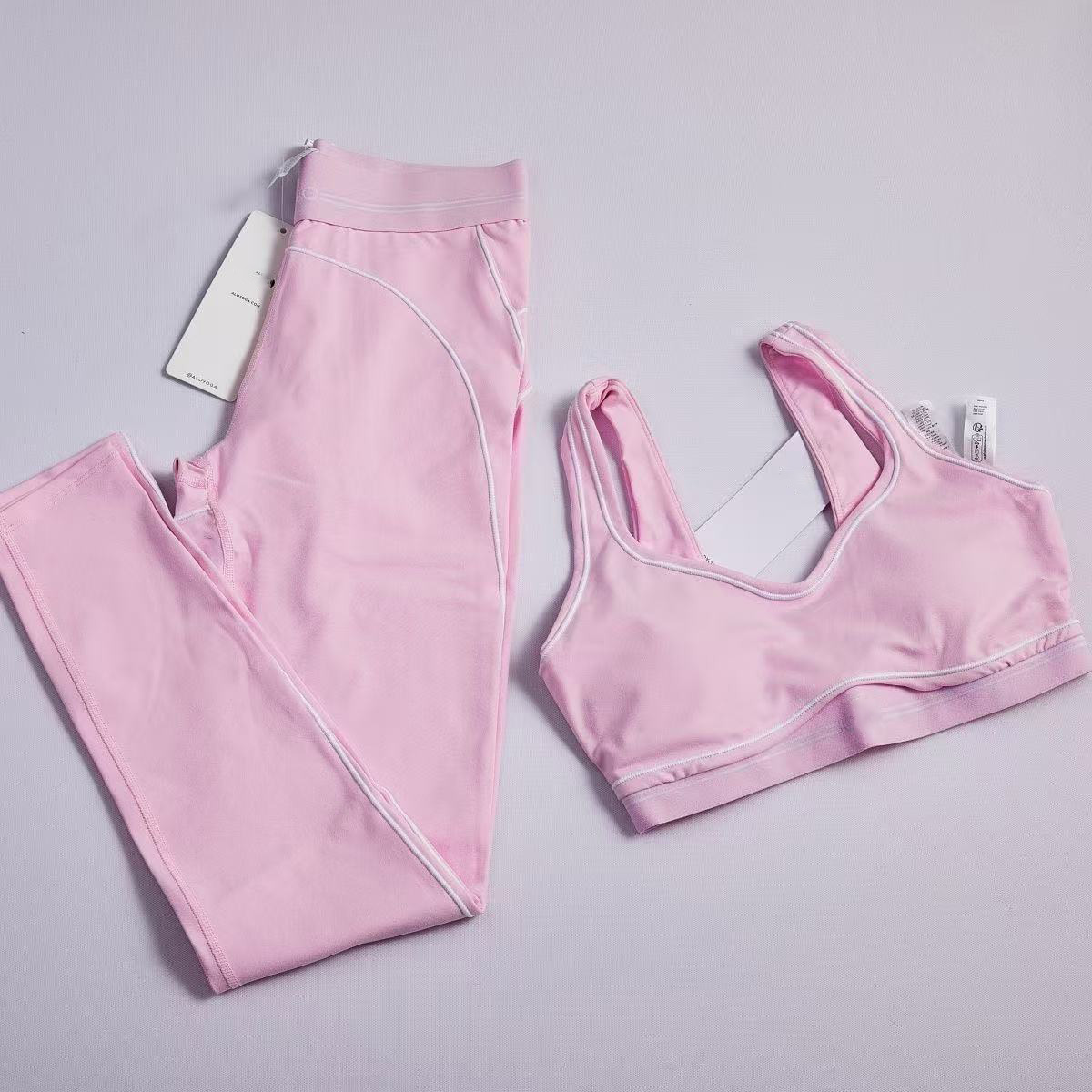 Women's Plus Size Eco-Friendly Yoga Sportswear Set Breathable Quick Dry Workout Clothing Elastic Waist Closure Printed Pattern