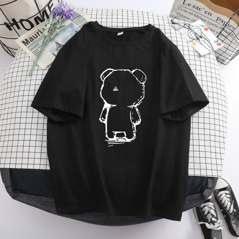 T Shirt Short Sleeve Cotton T-shirt Print 2020 New Loose Unisex OEM Service Women Shorts Plus Size Women's Clothing Adults BST