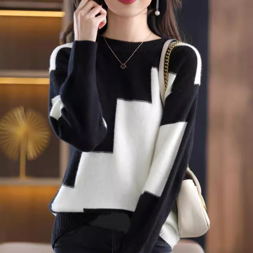 Hot Sale Ladies' Super Soft Cashmere Slipper Sweater Women's Comfortable Stayhome Style Loungewear Knitwear Knit Jumper