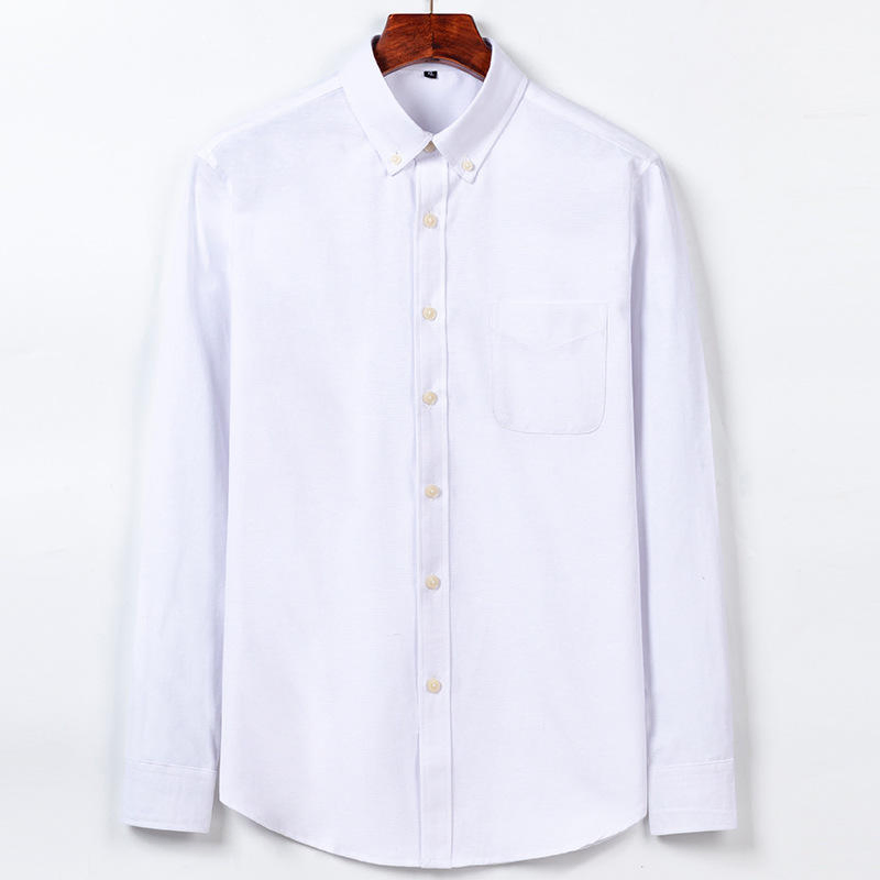 Factory Bulk Clothing Long Sleeve Men's Business Casual Spring High Pure Color Professional Formal Wear Factory Wholesale Shirt
