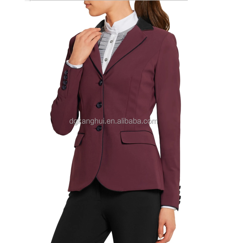Custom High Quality Women Business Suits Jacket With Pocket Lady Suit Jackets