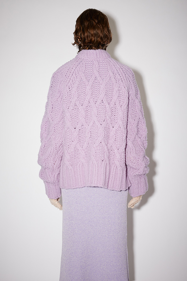 Women Plus Size Sweater With Cable Knit O Neck Chunky Thick Pullover Sweater