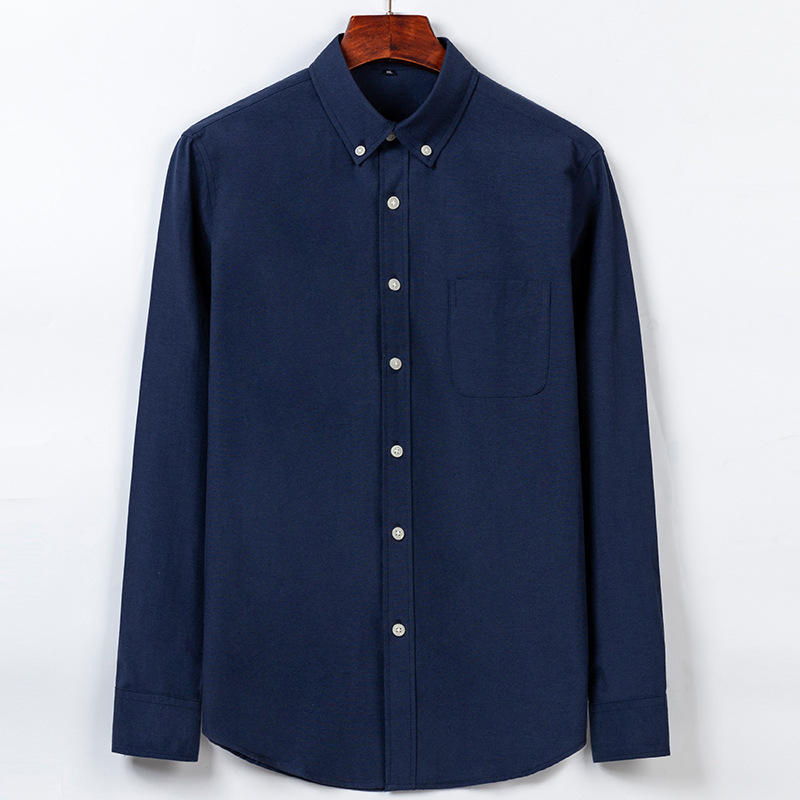 Factory Bulk Clothing Long Sleeve Men's Business Casual Spring High Pure Color Professional Formal Wear Factory Wholesale Shirt
