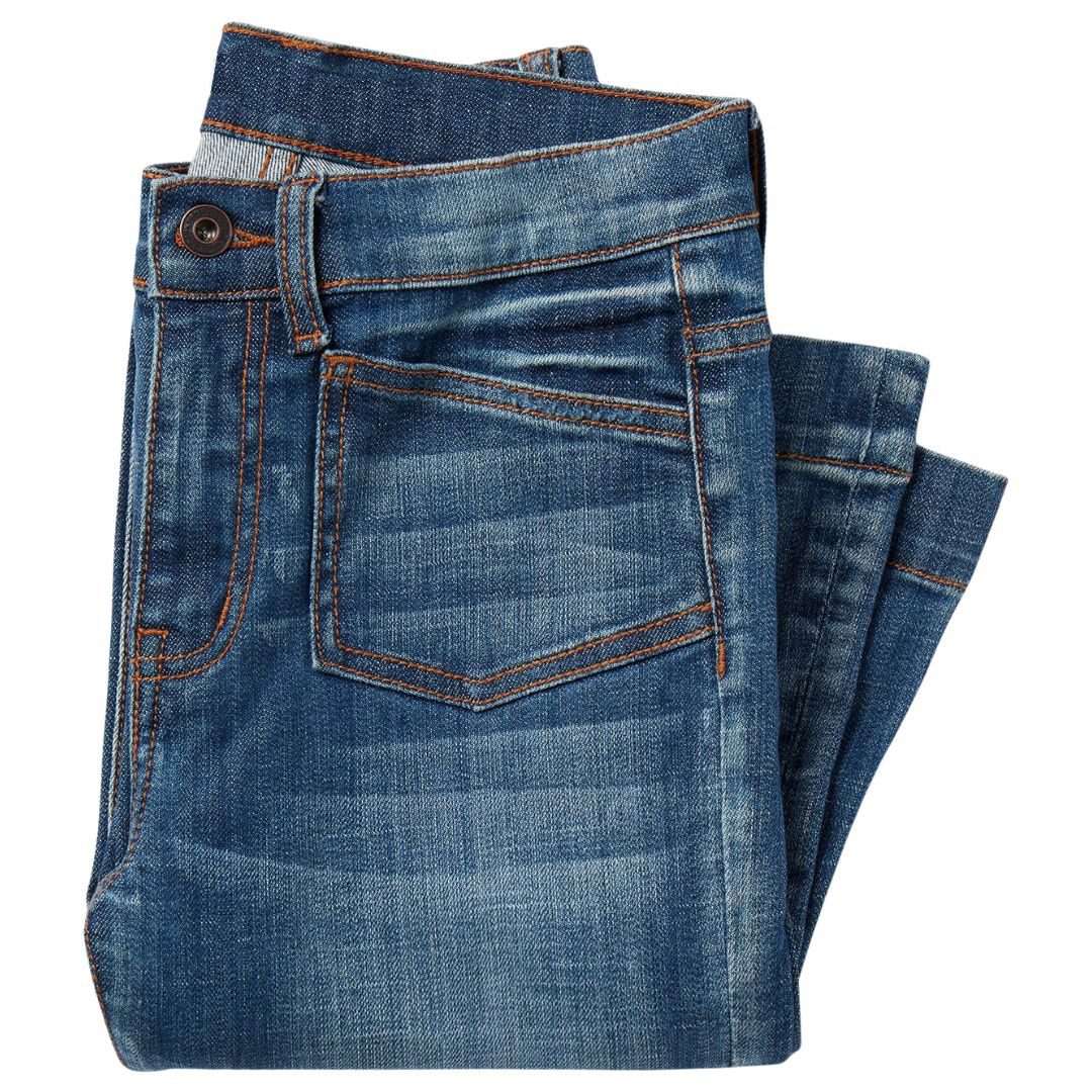 Comfortable Stylish Women's High Rise Flare Jeans Blue Stretch Denim Slim Fit Bootcut 5-Pocket Western Yoke Casual 5-Pocket