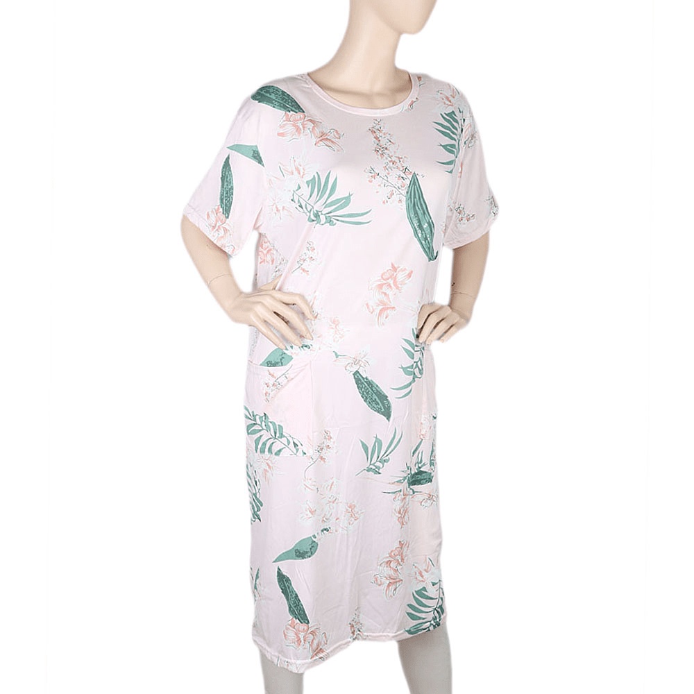 Women's Night Top - Light Pink