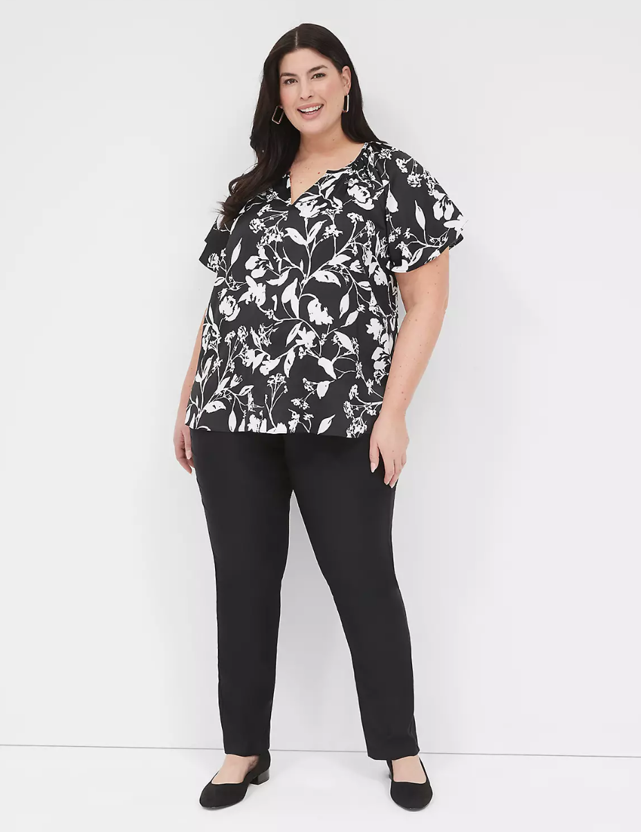 Wholesale Plus Size Women's Formal Office Pants Custom High Waisted Skinny Full Length Business Casual Professional Slacks OEM