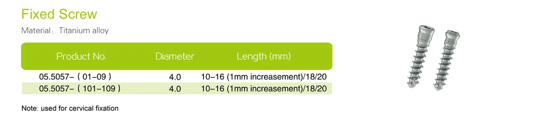Medical Locking Plate Dimensions