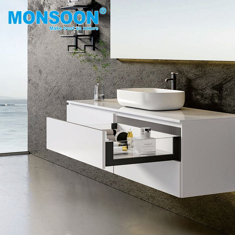 Heavy Duty Zinc Plated 3 Way Undermount Drawer Box Slide Rail System Kitchen Soft Closing Box Glass Drawer Runner Kitchen Drawer Systems for Kitchen