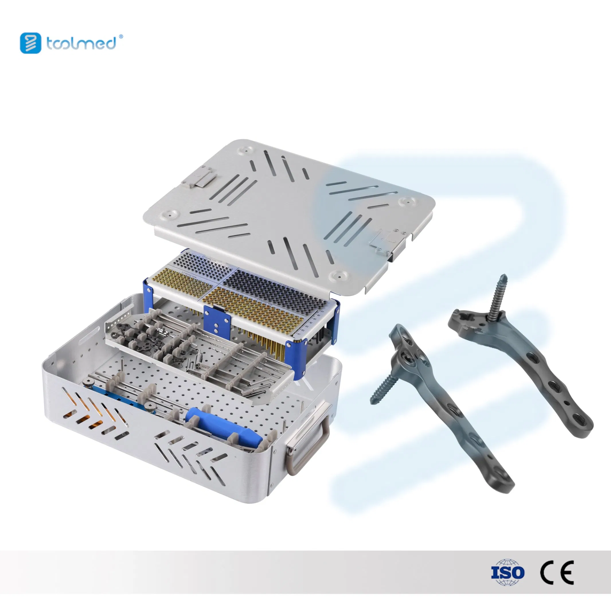 Veterinary Orthopedic Instruments Trauma Kit Tplo Bone Locking Screw Instrument Set for Animal Surgery 2.7/3.5