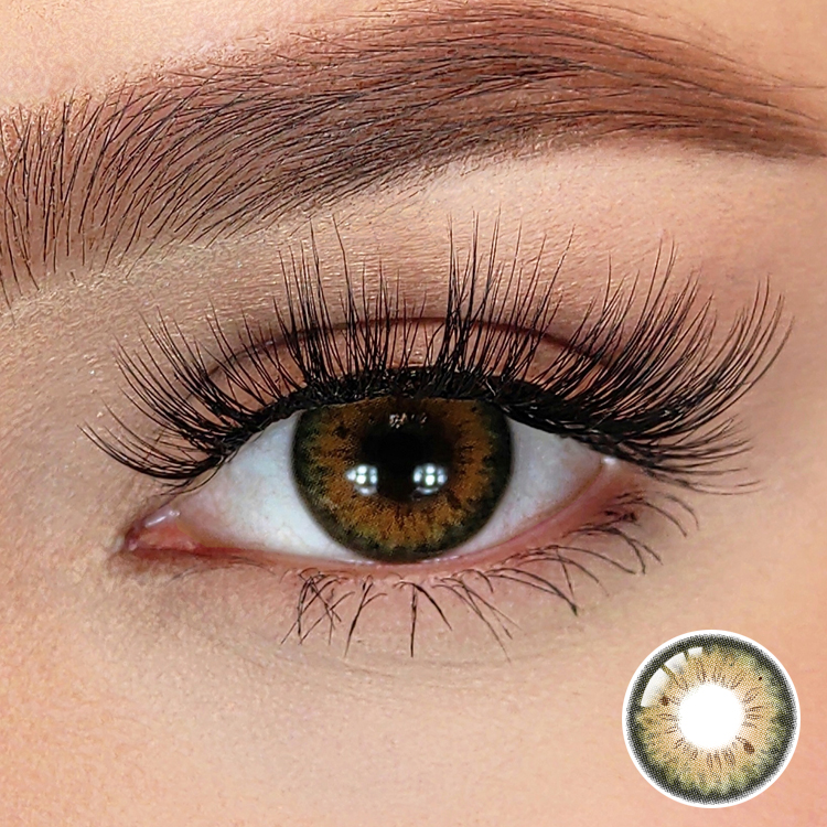 Cinnamon Beauty Eye Contact Lenses Wholesale Color Lenses Eye Contact Hot Selling Coloured Contact Lenses