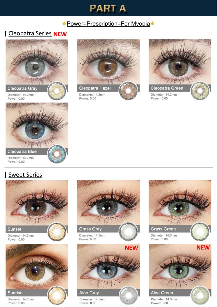 Wholesale Color Contact Lenses Paper Catalog Printing Catalog