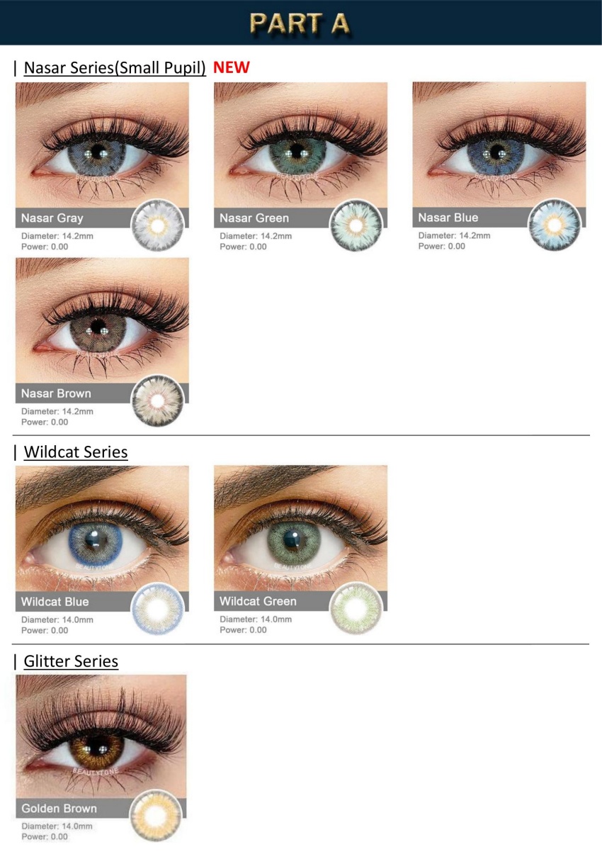 Wholesale Color Contact Lenses Paper Box Printing Colored Box for Packaging
