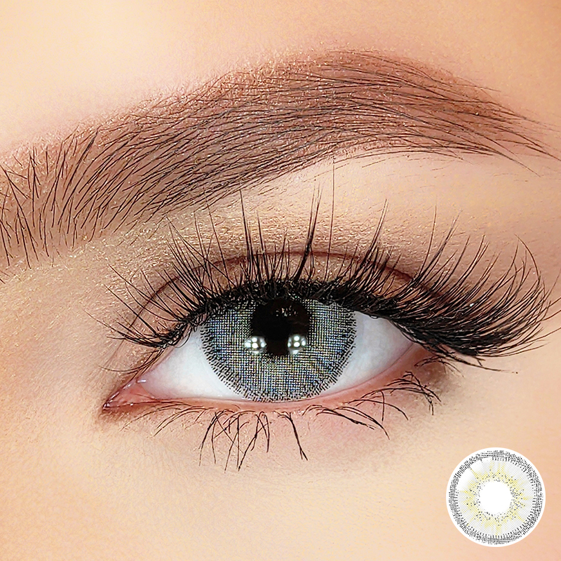 Uyaai Glossy Contact Lenses BeautyTone Hollywood Gray Eye Color Changing Most Comfortable Lentes De Contacto Novmas Realistas