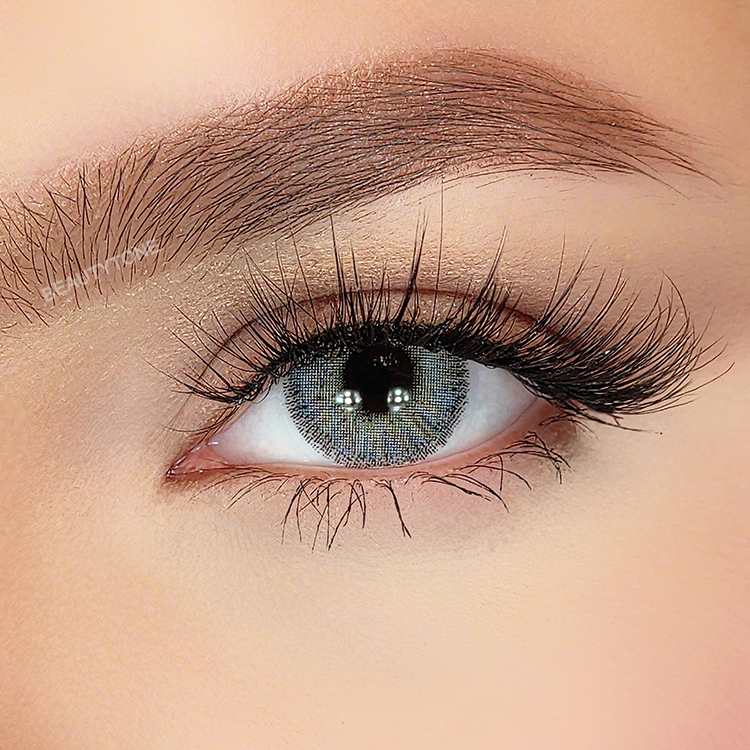Hollywood Gray Luxury Color Contact Lenses for Brown Eyes Most Comfortable Non Prescription Contact Lens