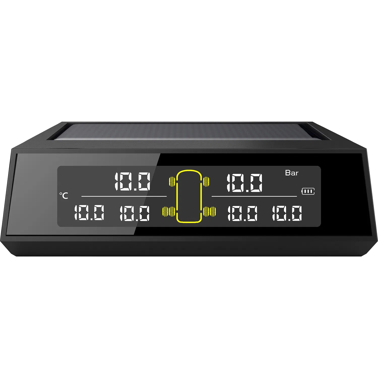 Sistema de visualización solar para automóviles inteligentes Sistema de monitoreo de presión de neumáticos Sensor TPMS