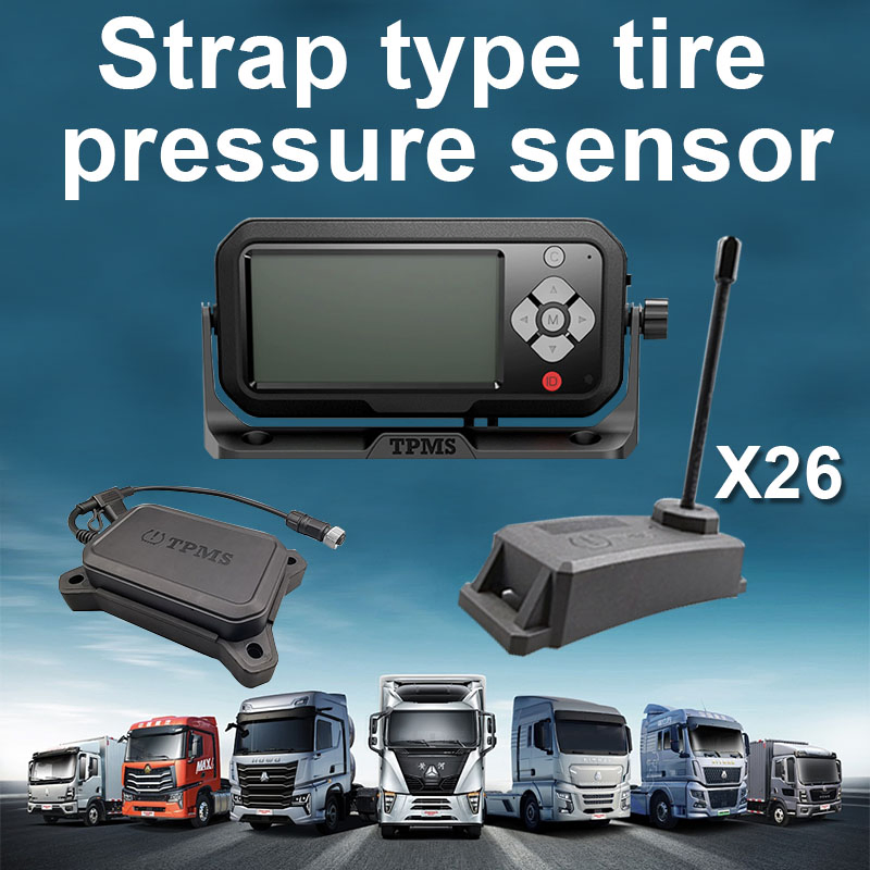 7 Neumático 14 Neumático 26 Neumático Vacío Neumático Correa de Remolque Sensor Minería Coche Semirremolque Sistema Inteligente de Monitoreo de Presión de Neumáticos TPMS