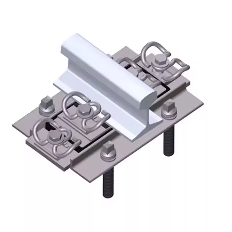 Djk5 Sistema de fijación de rieles conjunto de fijación de amortiguación antivibración durmientes de concreto