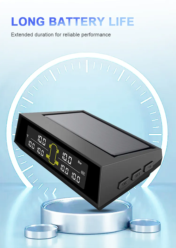 Sistema de monitoreo de presión de neumáticos para automóvil TPMS universal, externo e interno