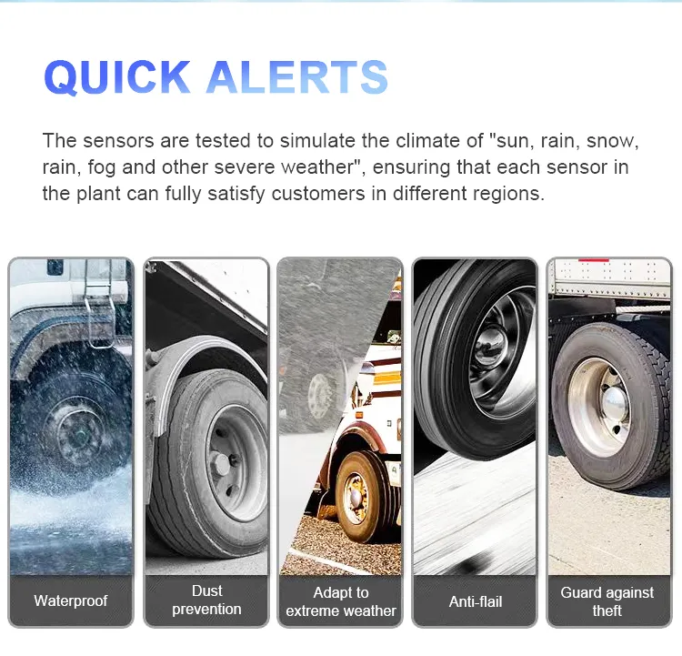 Sistema de monitoreo de presión de neumáticos para automóvil TPMS universal, externo e interno