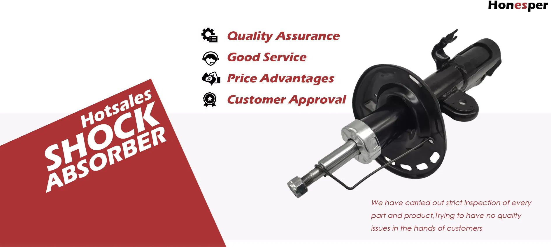 Piezas de repuesto de automóviles al por mayor, piezas de suspensión, amortiguador trasero para Toyota Hilux Vigo Fortuner Kun26 48531-09550
