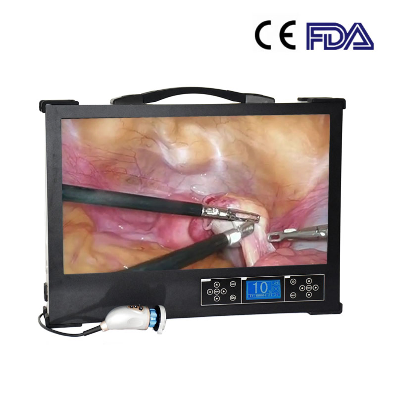 Sistema de Cámara de Endoscopia Integrada Tres en Uno con Monitor de 24 Pulgadas