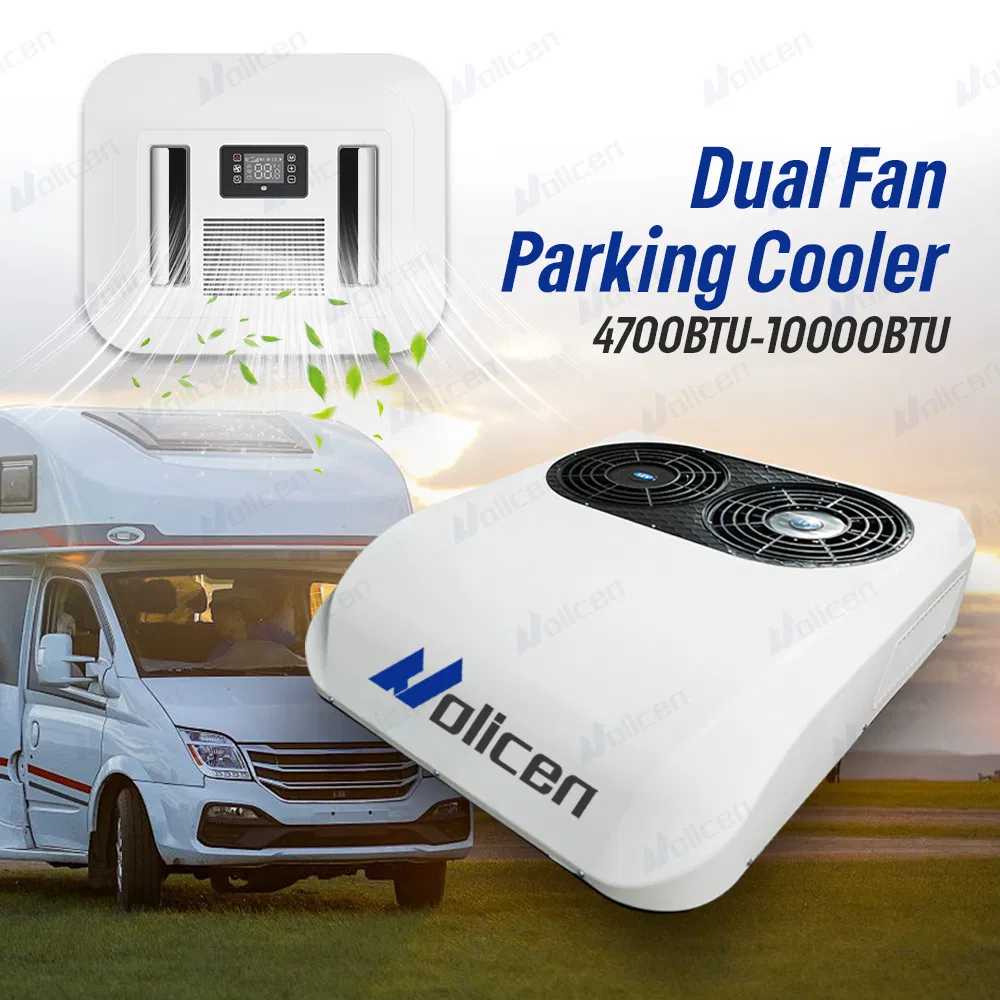 Sistema de Aire Acondicionado de Suministro de Fábrica Aire Acondicionado para Automóviles Eléctricos Montado en Techo 12V 24V Aire Acondicionado para Camiones Aire Acondicionado de Estacionamiento