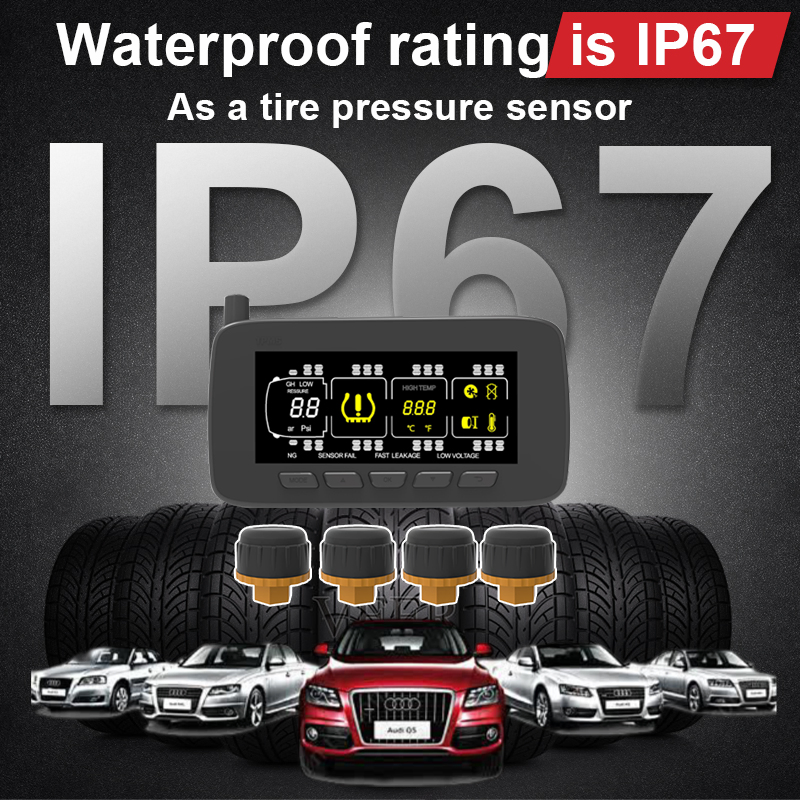 46 Ruedas Sensor Externo de Neumático de Camión 232/Can Protocolo Sistema Universal de Monitoreo de Presión de Neumáticos TPMS