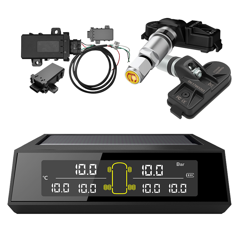 Sistema de visualización solar para automóviles inteligentes Sistema de monitoreo de presión de neumáticos Sensor TPMS