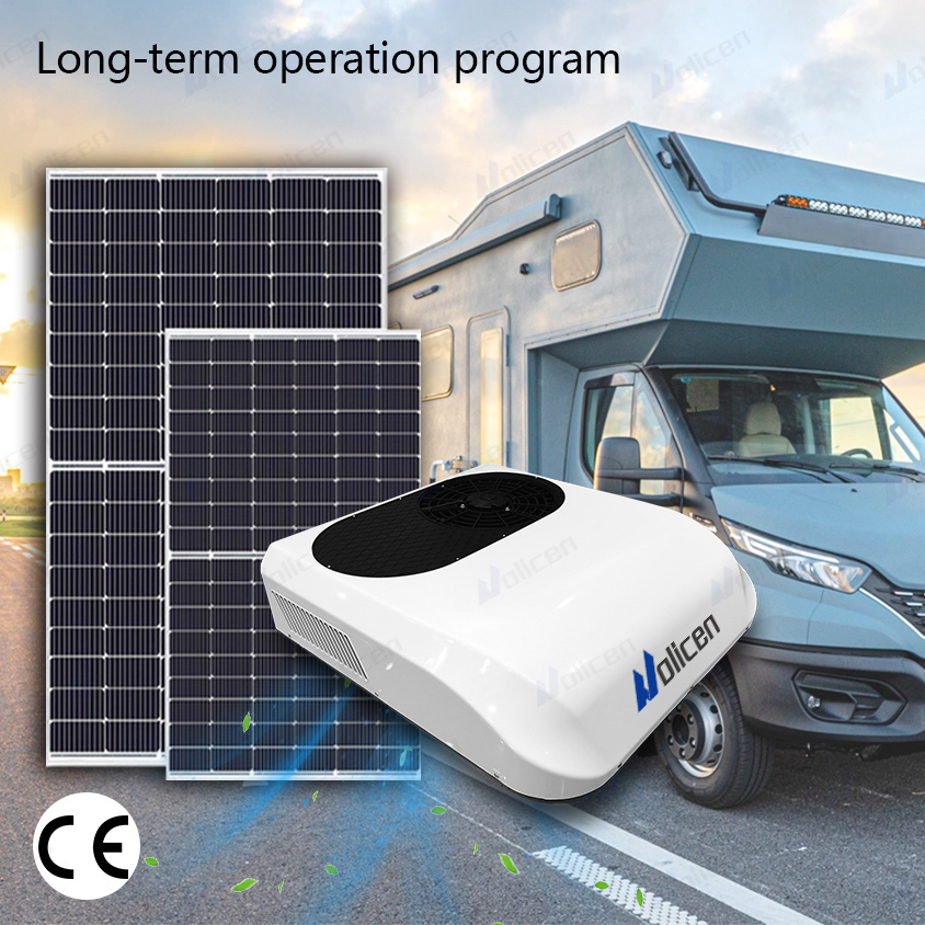 Sistema de aire acondicionado de suministro directo de fábrica para cabina de camión, sistema de aire acondicionado de fábrica china 12V aire acondicionado solar de corriente continua