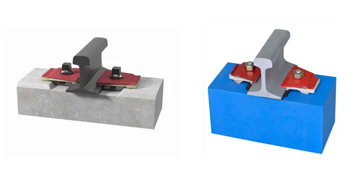 Sistema de fijación de almohadillas EVA con amortiguación de vibraciones para vías de ferrocarril