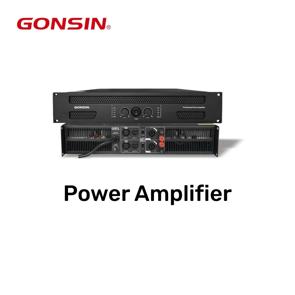 Sistema de sonido de altavoces de línea completa para exteriores con amplificador de potencia